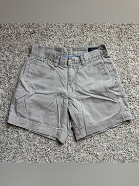 Polo Ralph Lauren Mens 30 Chino Shorts Khaki Tan 100% Cotton Classic Fit